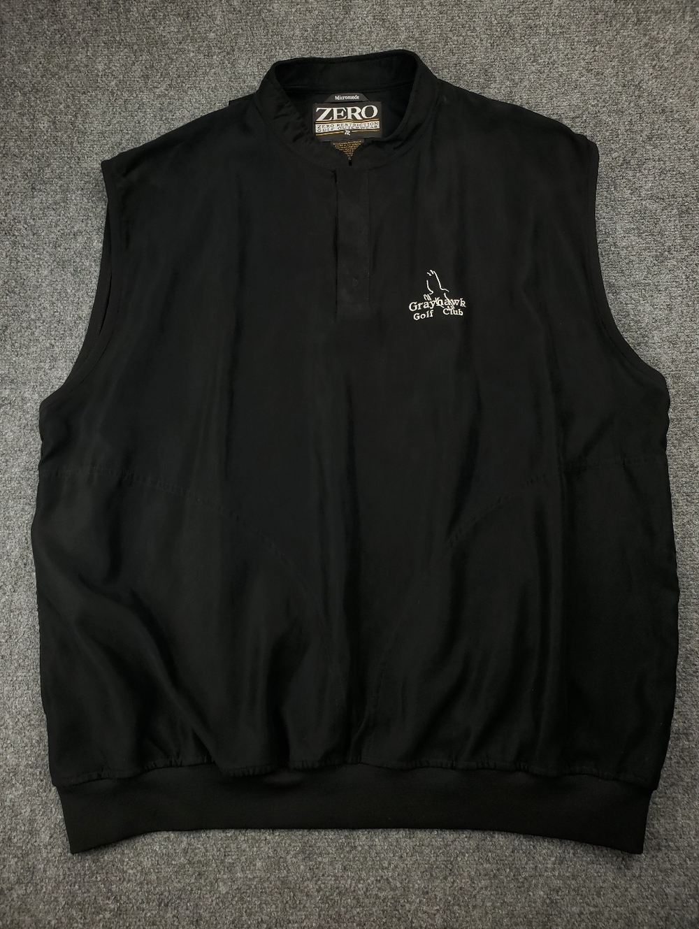 Zero Restriction Microsuede Vest Jacket Mens XL Sleeveless Pullover Windbreaker